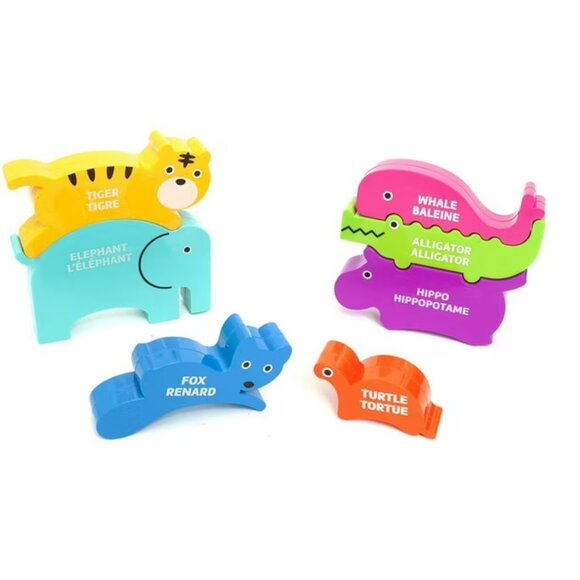 Spark. Create. Imagine. 7-Piece Stacking Animal Puzzle, Assorted - Picture 3 of 5